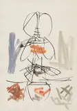 Ernest Mancoba, Untitled, 1965, ink and watercolour on paper