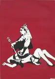 Queen Vic by Banksy, 2003, screenprint on paper, sold Jul 2021