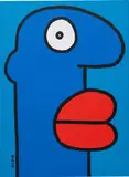 Thierry Noir, I Look In The Distance, There Must Be A Comfortable Path, Back To The Road Leading To The Beach, 2016, oil on canvas
