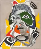 Francesca DiMattio, Head and Mask 24, 2010, oil on linen