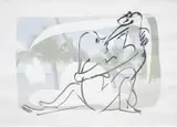 Camille Henrot, Tropics of Love, 2014, Chinese ink on inkjet print