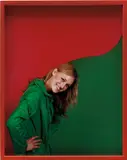 Elad Lassry, Girl (Green/Red), 2011, C-print in artist's frame