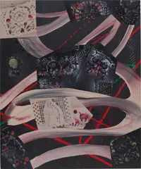 Zooker by Ed Moses, 2005, acrylic on canvas, sold Jul 2021