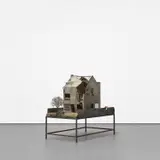 Hans Op de Beeck, Modern Family House, 2001, metal, multiplex, wood, polystyrene board, tile adhesive and Plexiglas