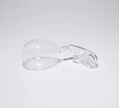 Contigue (souffles dans le verre transparent) by Michel François, 2011, blown glass, sold Jul 2021