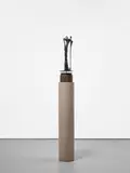 Bryan Hunt, Untitled, 1985, bronze on cement plinth