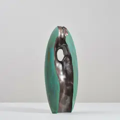 Nazar Bilyk, CUT, 2018, patinated bronze