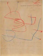 Sans Titre by Joan Miró, 1960, crayon and pen on paper, sold Jul 2021