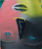 Jordan Kasey, Upside Down Face, 2017, oil on canvas