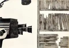 Alighiero Boetti, Senza Titolo, 1965, ink on cardboard laid on linen