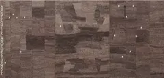 Alighiero Boetti, Vedere i Laterali, 1977, ballpoint pen on paper laid on canvas, in 3 parts