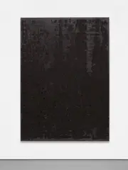 Glenn Ligon, Mirror #2, 2006, silkscreen, coal dust and oil stick on canvas