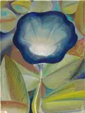 Morning Glory by Louis Fratino, 2017, oil and crayon on canvas, offered Oct 2021