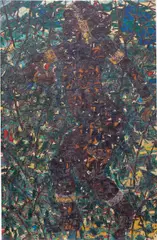 Jeweled by Mequitta Ahuja, 2010, oil on canvas, sold Oct 2021