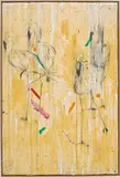 Harold Ancart, Untitled, 2014, oil stick and graphite on paper, in artist's frame