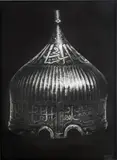 Robert Longo, Untitled (Helmet), 2013, charcoal on paper mounted on aluminium, in artist’s frame