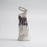 Franz West, Untitled, 1993, paint, gauze and plaster of paris on tin cans, stapler and plastic