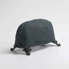 Thierry De Cordier, Object To Knock The Head On/ Object To Rest The Head On, 1989, fabric, metal and mixed media