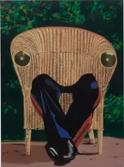 Eduardo Arroyo, La chaise de Yalta, 1969, oil on canvas