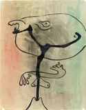 Joan Miró, Figure en état de métamorphose (Figure in a State of Metamorphosis), 1936, gouache and India ink on paper