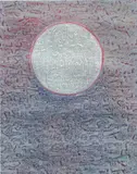 Max Ernst, Ohne Titel, 1974, frottage and coloured pencil on paper mounted on board