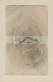 Max Ernst, Le tremblement de terre (template for 'Histoire Naturelle', sheet V), 1925, frottage and graphite on paper, in 2 parts, mounted on the printed collotype from the edition of 'Histoire Naturelle'