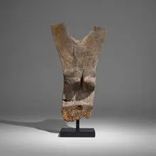 Toguna post by Dogon, carved wood, sold Jul 2025