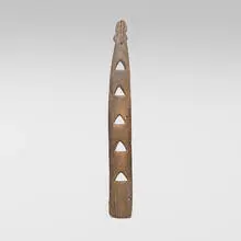 Manam Island, Ceremonial house ladder, carved wood