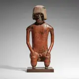 Colima, Seated figure, terracotta