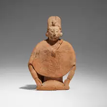 Maya, Seated figure, terracotta