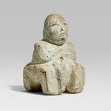 Olmec or Olmecoid, Crouching figure, stone