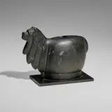 Inca, Llama or alpaca Canopa (votive container), stone