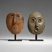 Alamito, Masks, set of two, stone