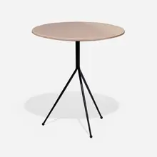 Draga & Aurel, Liquid side table, resin over MDF, enameled steel