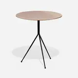 Draga & Aurel, Liquid side table, resin over MDF, enameled steel