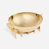 Eichholtz, Bismarck bowl, brass-plated stainless steel