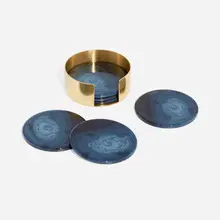 Armani & Casa, Orus coasters, set of twelve, resin, brass