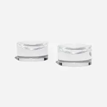 Eichholtz, Bowl Conex, pair, crystal glass