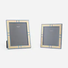 Armani & Casa, Holly picture frames, set of two, beech veneer, gold leaf, glass