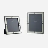 Armani & Casa, Holly picture frames, set of two, beech veneer, silver leaf, glass