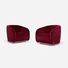 Peter Fendi, Fanny armchairs, pair