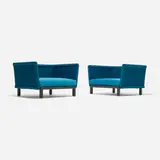 Francesco Rota, Sabi outdoor armchairs, pair, rope, sassafras, upholstery