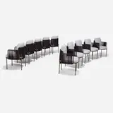 Oki Sato, Tape Cord outdoor chairs, set of ten