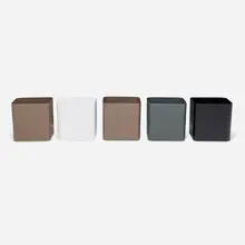 Pablo Gironés, Sonora planters, set of five, powder-coated aluminum