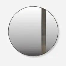 Laskasas, Rod wall mirror, stainless steel, mirrored glass