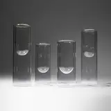 Marc Krusin, Collection of four Tutube vases, borosilicate glass