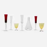 Baccarat, Collection of seven tabletop accessories, crystal
