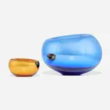SkLO, Echo vessels, set of two, hand-blown glass