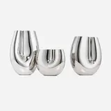 SkLO, Collection of three Seam vessels, hand-blown glass