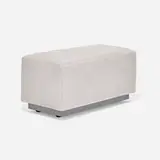 Minotti, Daniel rolling ottoman, leather, enameled metal